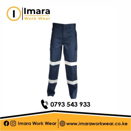 Navy Blue Reflective Engineer Trouser